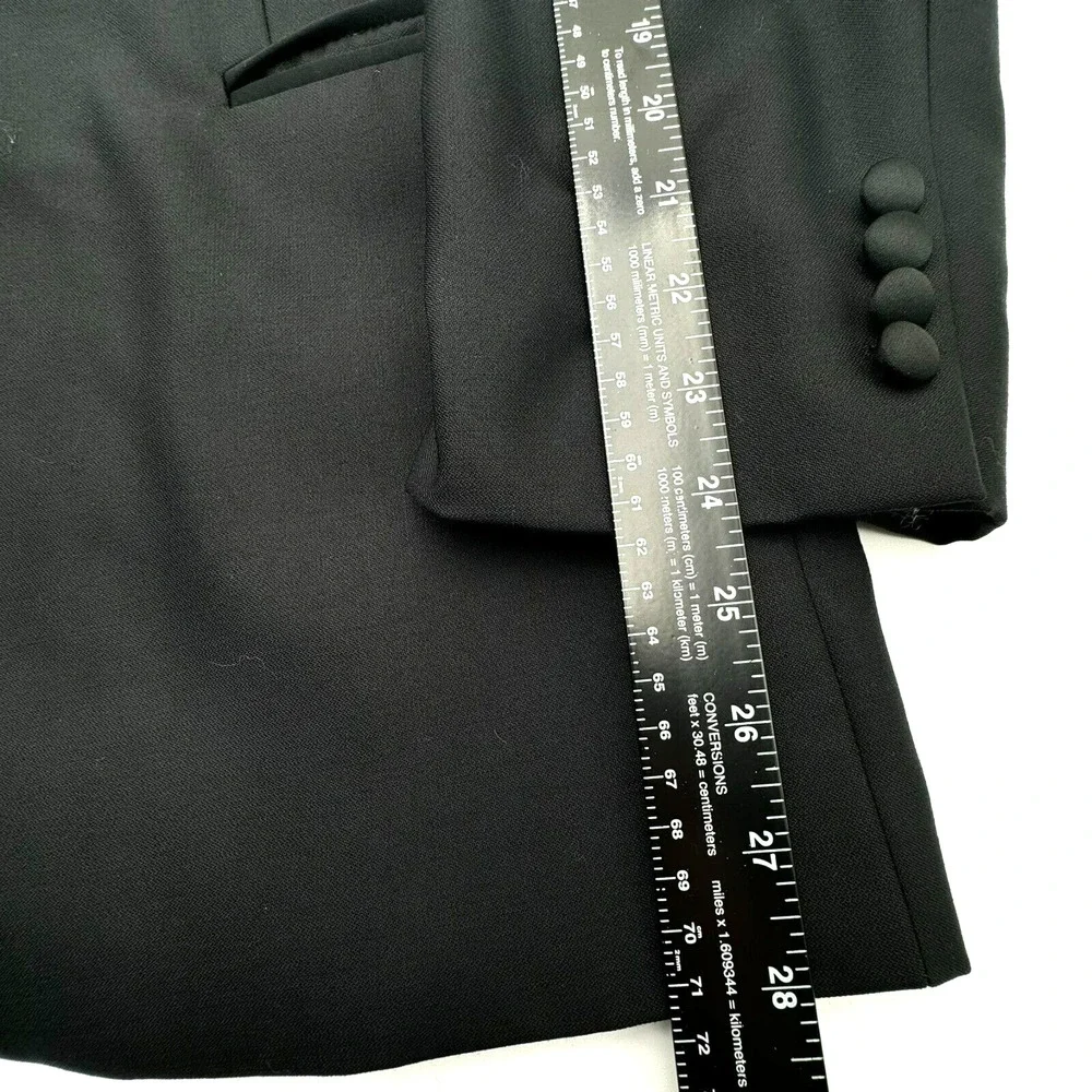 ALFANI Men's 44R Vintage Black Wool Blazer Suit Jacket Sport Coat Career Wedding